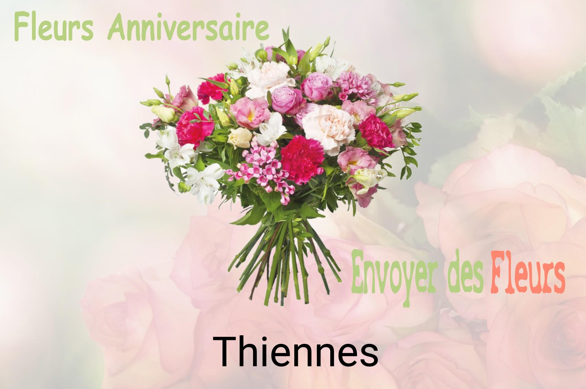 Bouquet de fleurs d’anniversaire livré à Thiennes